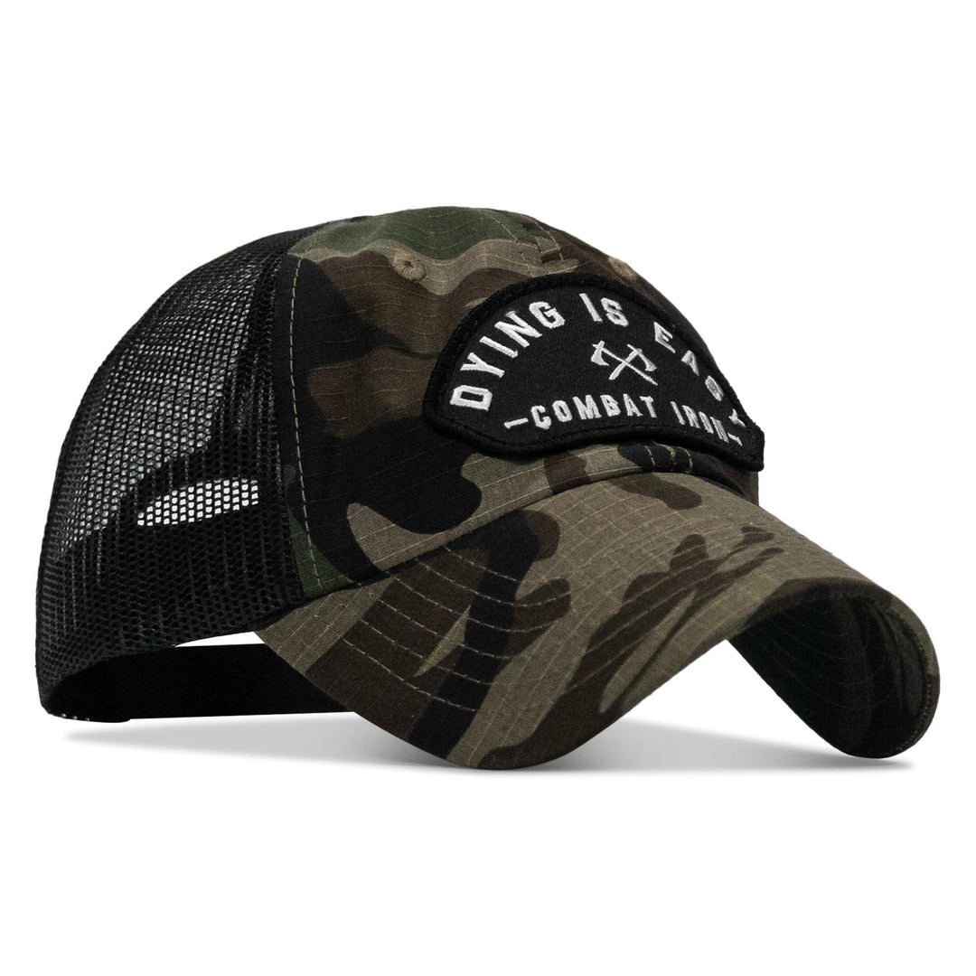One Revolver Surfboards - Dying Is Easy Arched Patch Tactical Ripstop Mesh Snapback Hat HEADWEAR