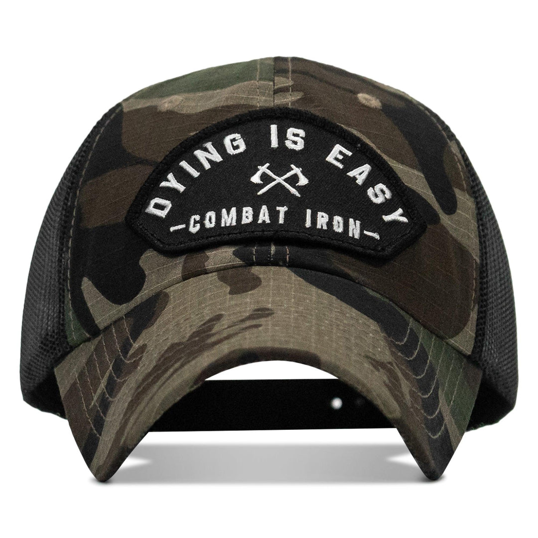 One Revolver Surfboards - Dying Is Easy Arched Patch Tactical Ripstop Mesh Snapback Hat HEADWEAR