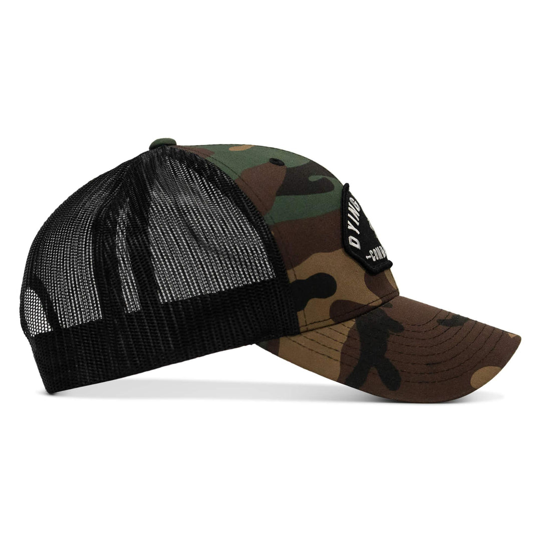 One Revolver Surfboards - Dying Is Easy Arched Patch Snapback Hat HEADWEAR