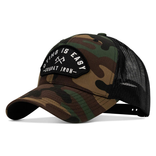 One Revolver Surfboards - Dying Is Easy Arched Patch Snapback Hat HEADWEAR