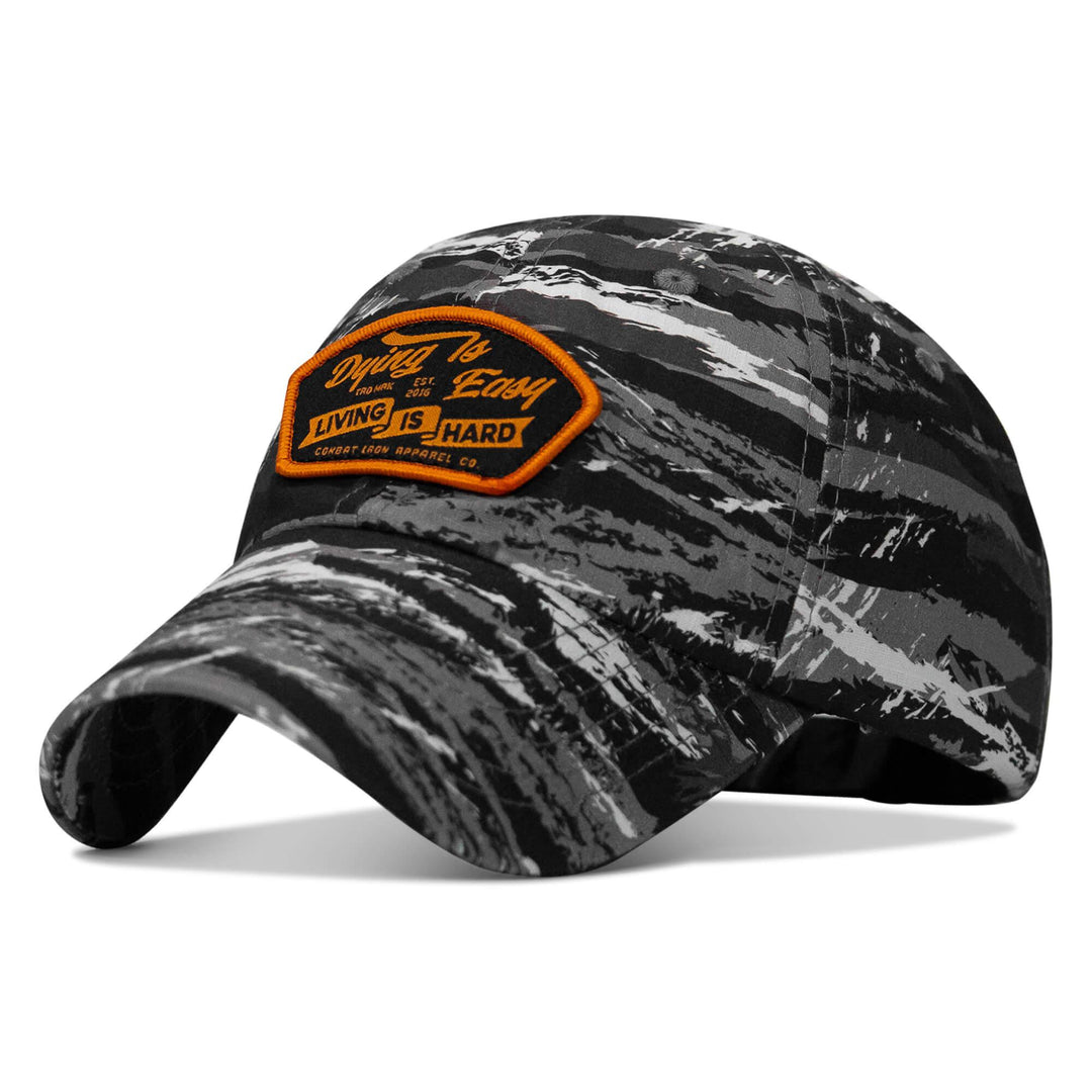 One Revolver Surfboards - Dying Is Easy, Living Is Hard Patch Tactical Ripstop Mesh Snapback Hat HEADWEAR