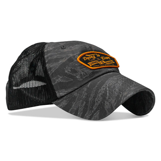 One Revolver Surfboards - Dying Is Easy, Living Is Hard Patch Tactical Ripstop Mesh Snapback Hat HEADWEAR