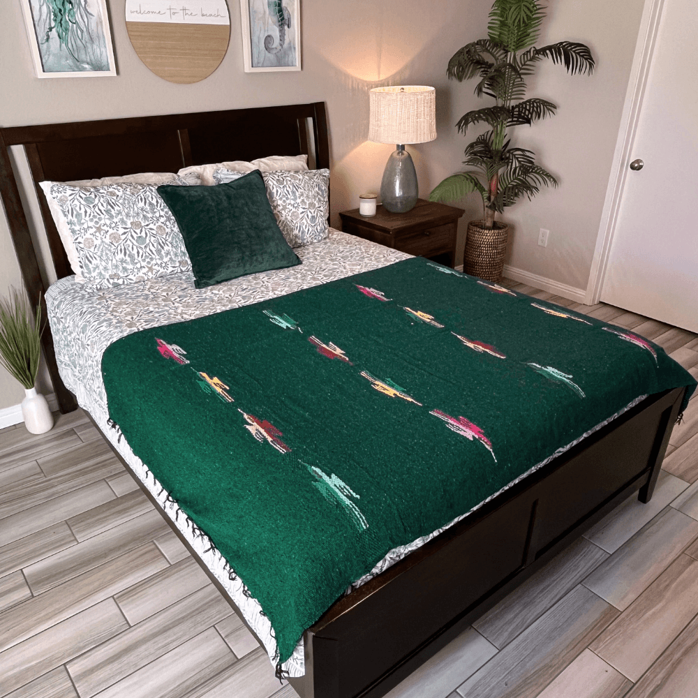 Dark Green Baja Thunderbird Blanket - One Revolver Surfboards