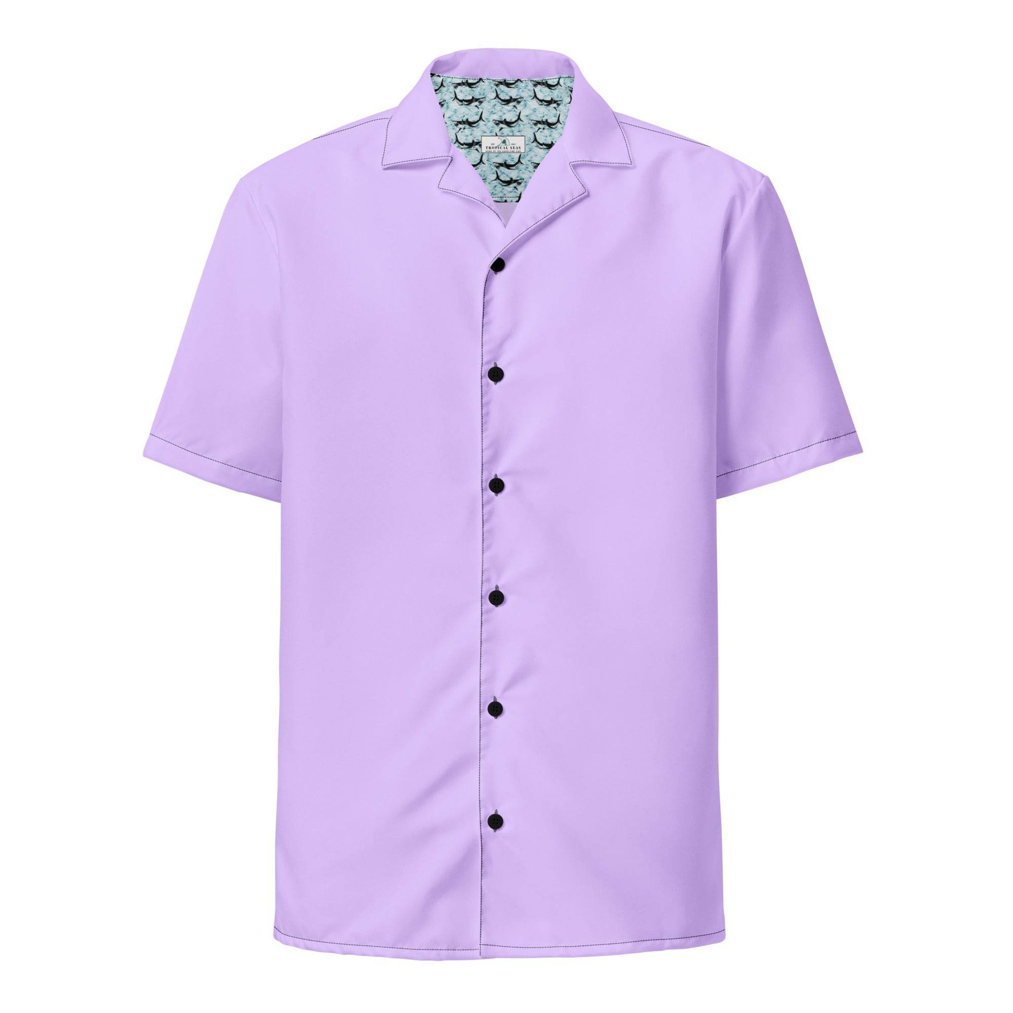 Labelless Deep Purple Button Down Camp Shirt - One Revolver Surfboards