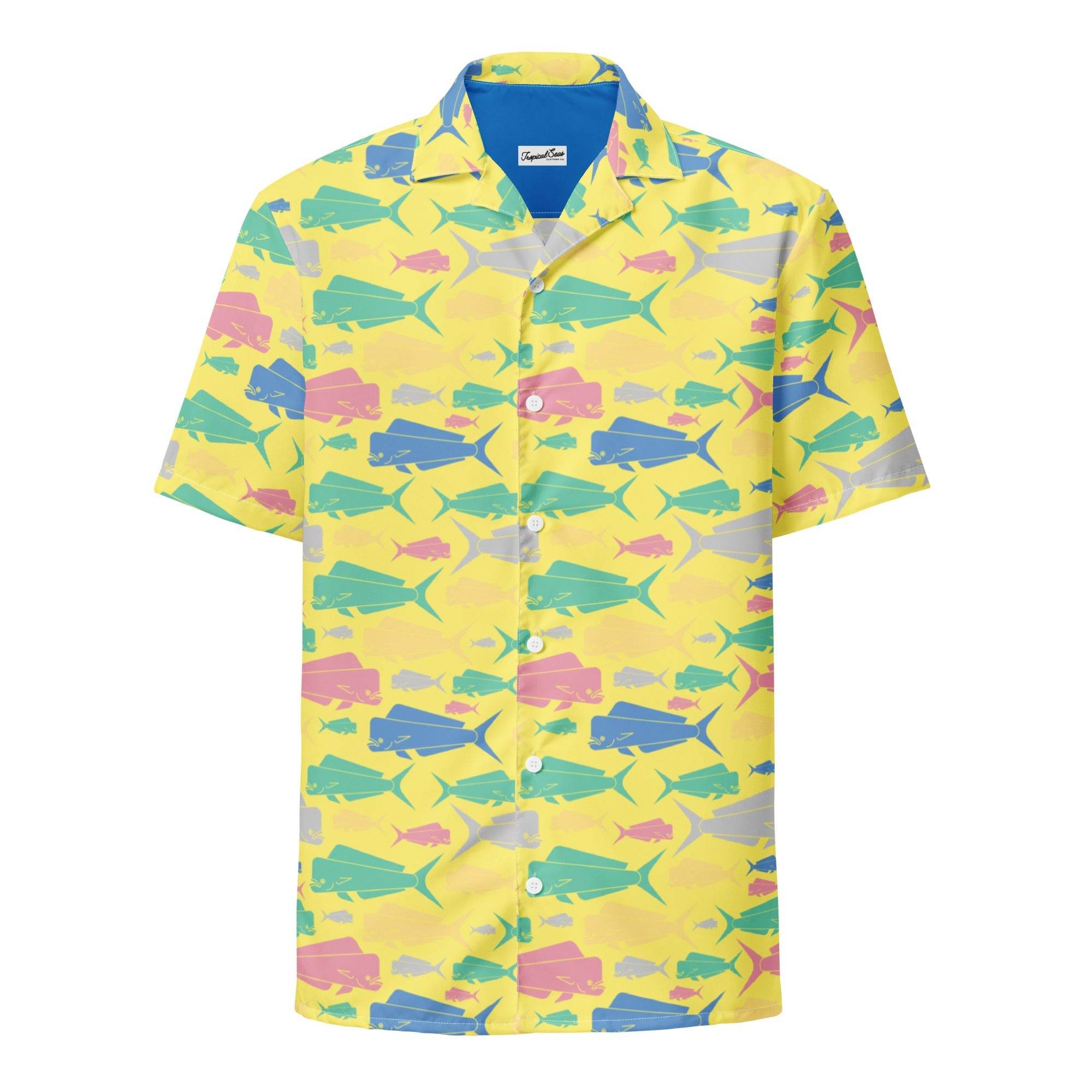 Dorado Fish Island Button Down Hawaiian Shirt - One Revolver Surfboards