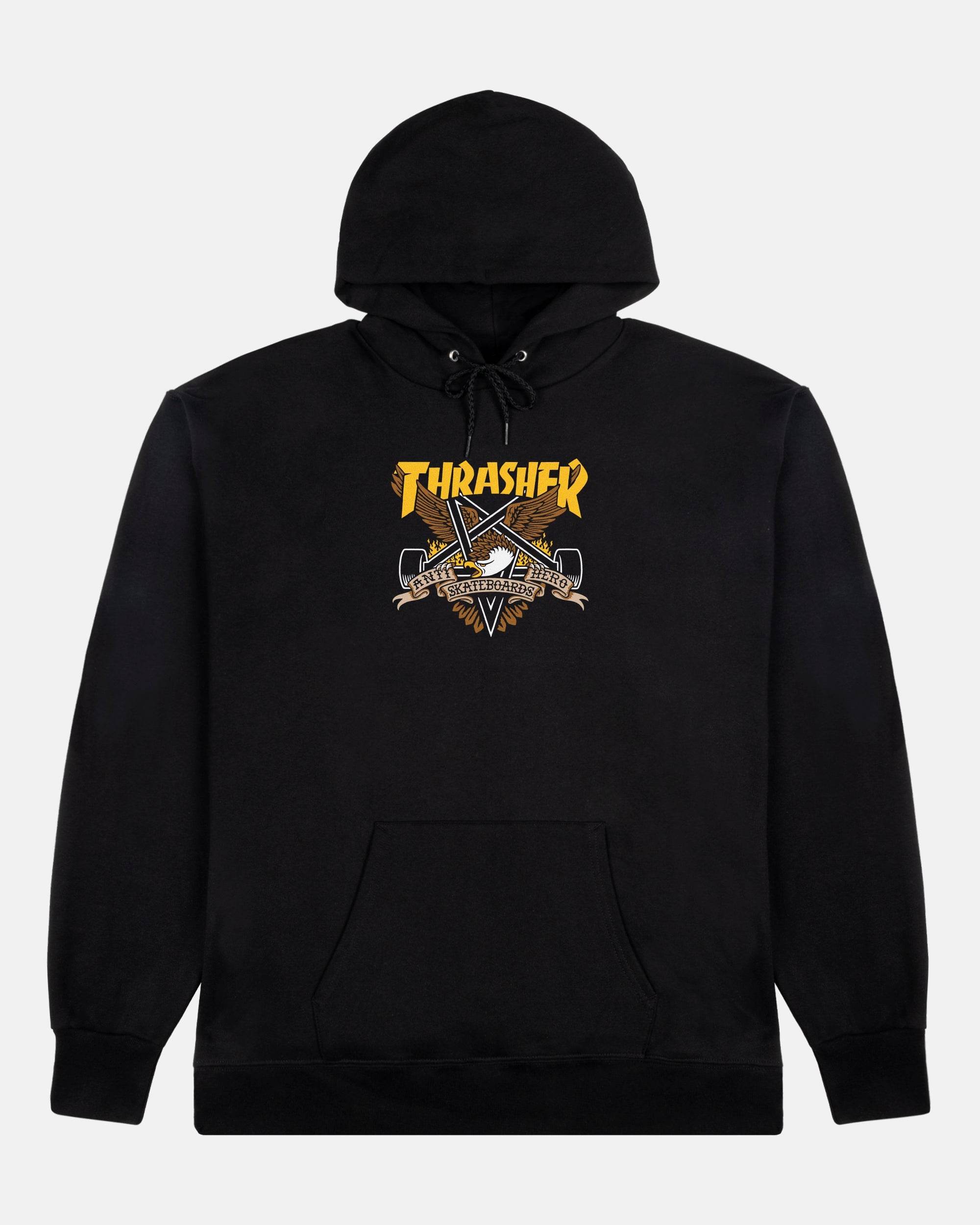THRASHER X ANTI-HERO EAGLEGRAM HOODED SWEATSHIRT - One Revolver Surfboards