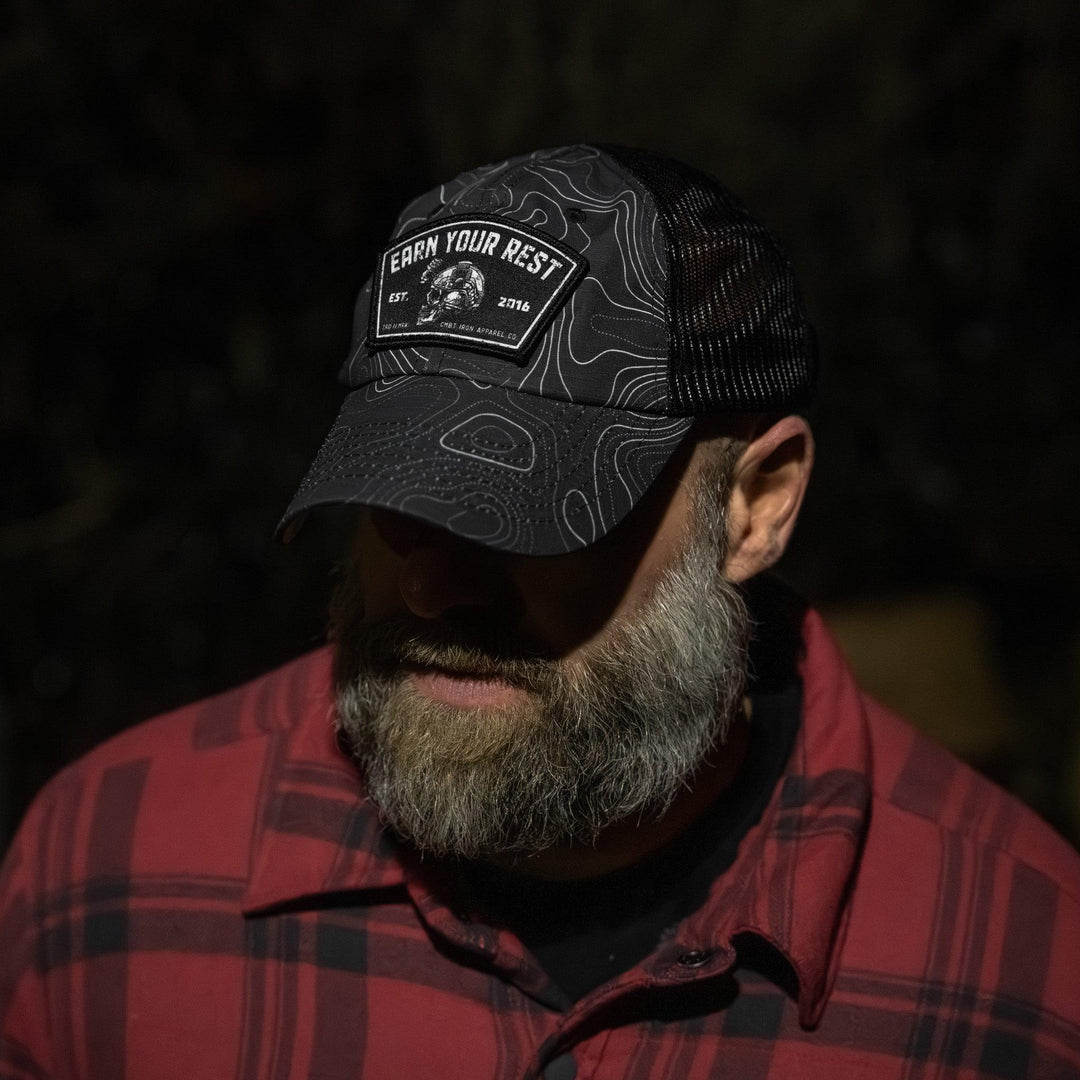 One Revolver Surfboards - Earn Your Rest Patch Tactical Ripstop Mesh Snapback Hat HEADWEAR