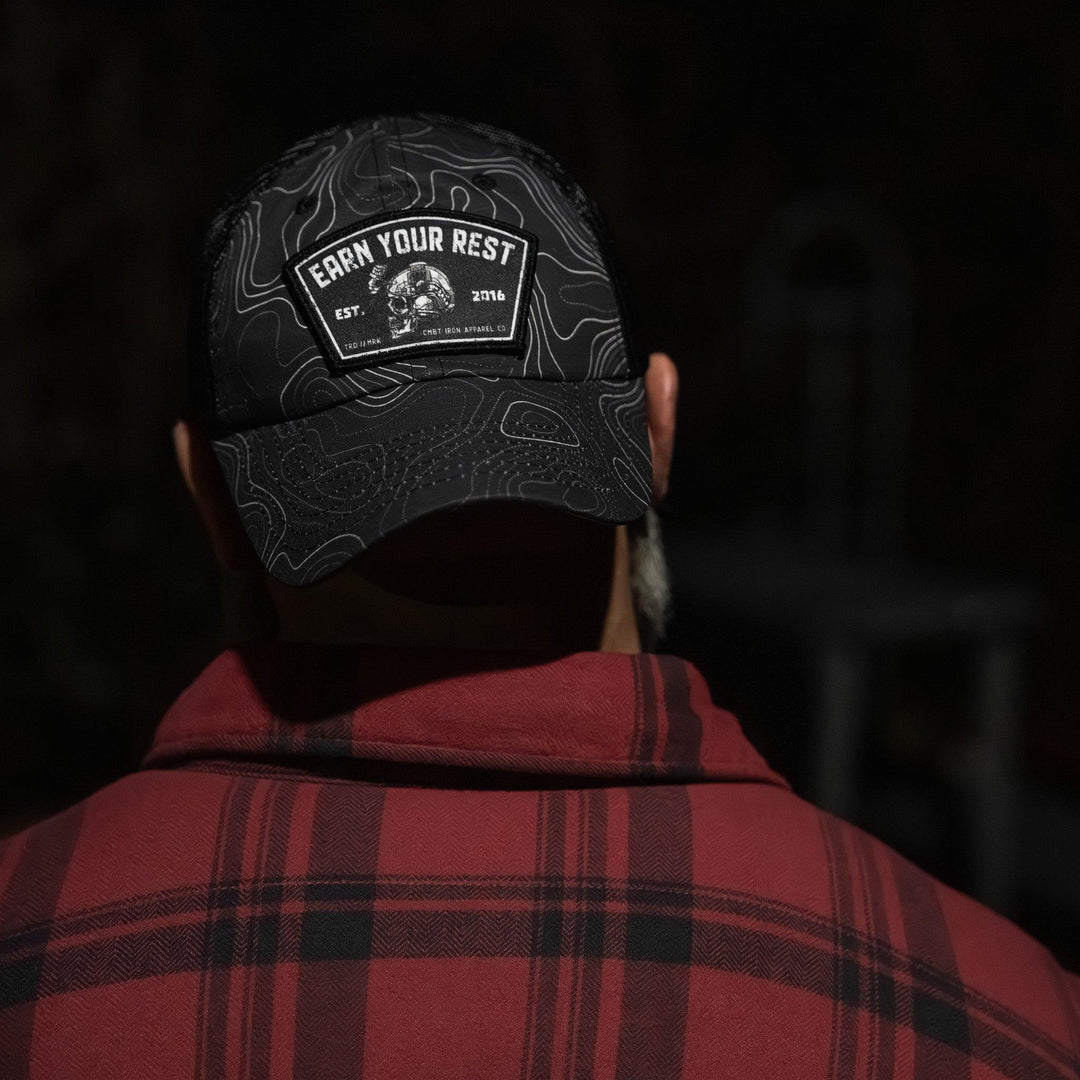 One Revolver Surfboards - Earn Your Rest Patch Tactical Ripstop Mesh Snapback Hat HEADWEAR
