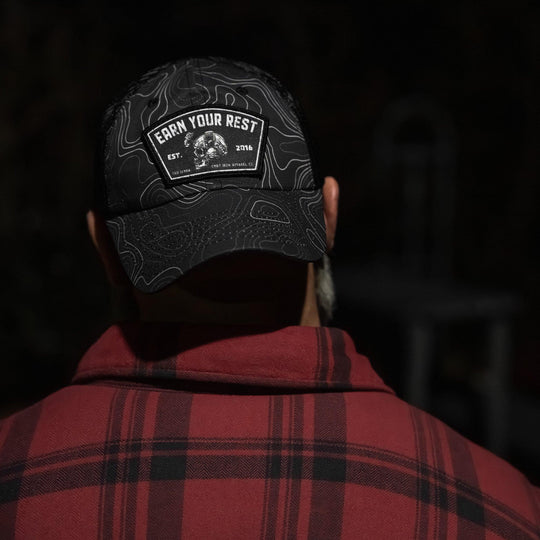 One Revolver Surfboards - Earn Your Rest Patch Tactical Ripstop Mesh Snapback Hat HEADWEAR