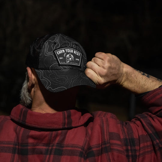 One Revolver Surfboards - Earn Your Rest Patch Tactical Ripstop Mesh Snapback Hat HEADWEAR