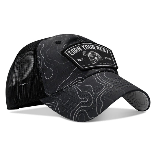 One Revolver Surfboards - Earn Your Rest Patch Tactical Ripstop Mesh Snapback Hat HEADWEAR