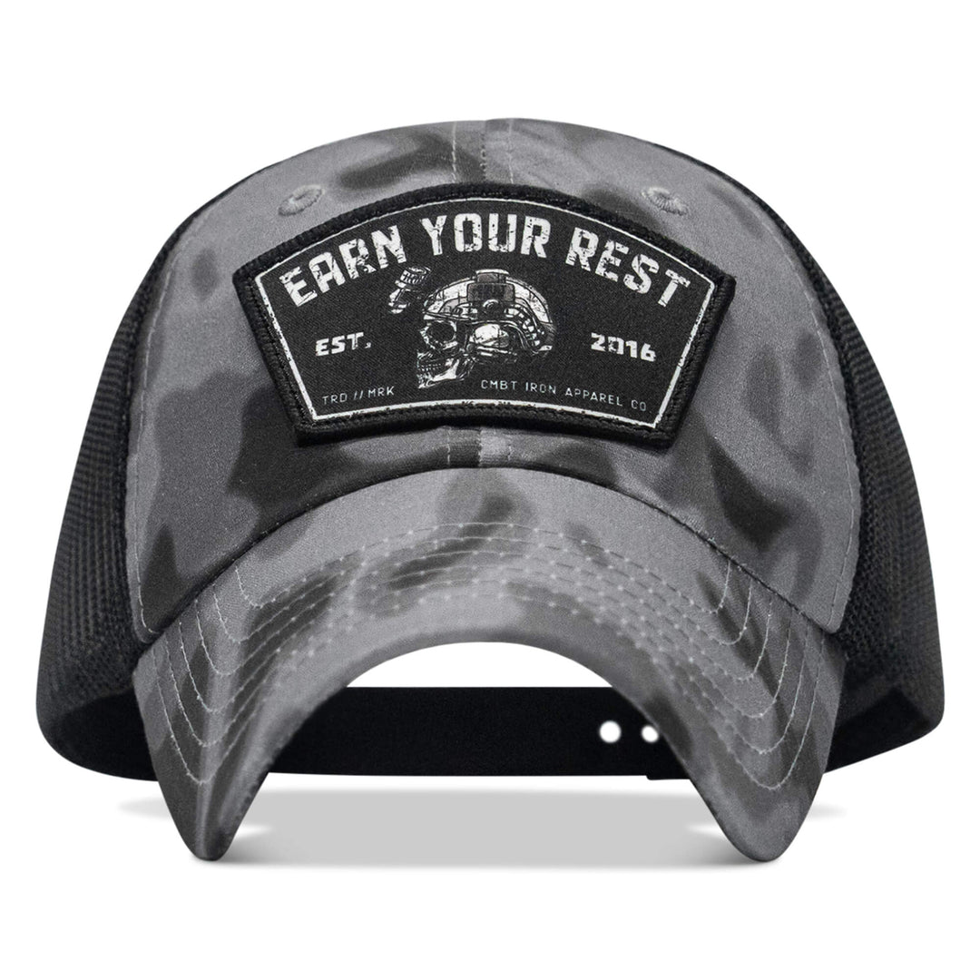 One Revolver Surfboards - Earn Your Rest Patch Tactical Ripstop Mesh Snapback Hat HEADWEAR