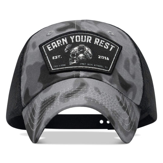 One Revolver Surfboards - Earn Your Rest Patch Tactical Ripstop Mesh Snapback Hat HEADWEAR