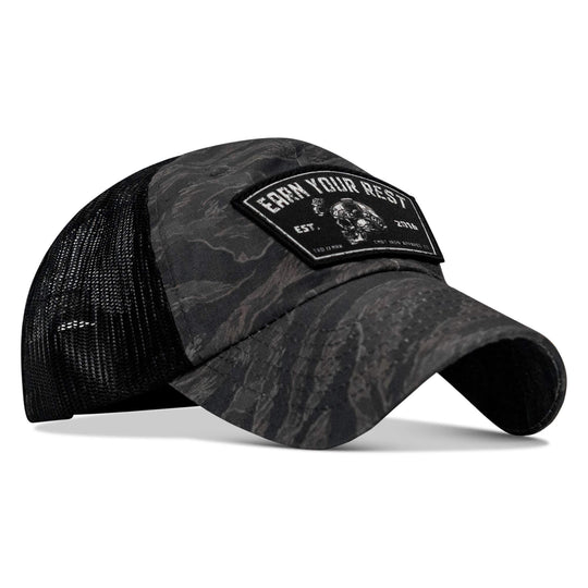 One Revolver Surfboards - Earn Your Rest Patch Tactical Ripstop Mesh Snapback Hat HEADWEAR