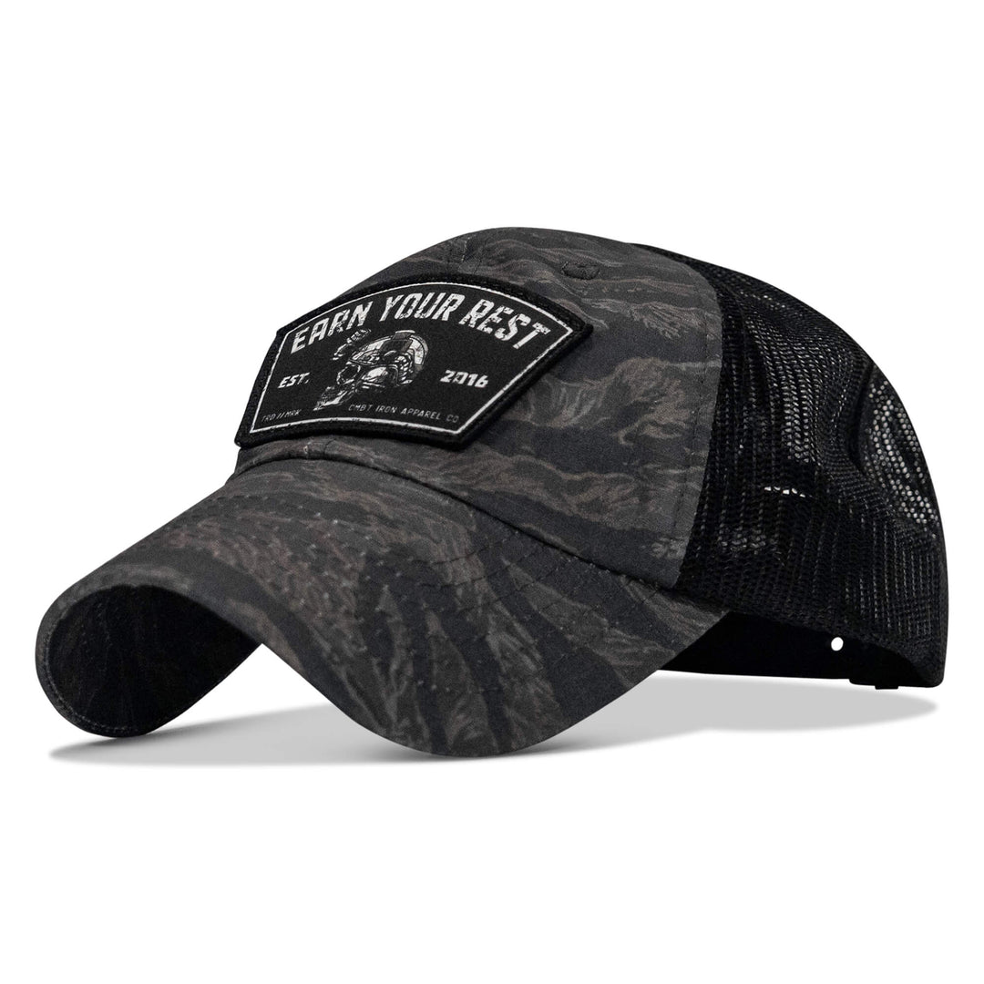 One Revolver Surfboards - Earn Your Rest Patch Tactical Ripstop Mesh Snapback Hat HEADWEAR