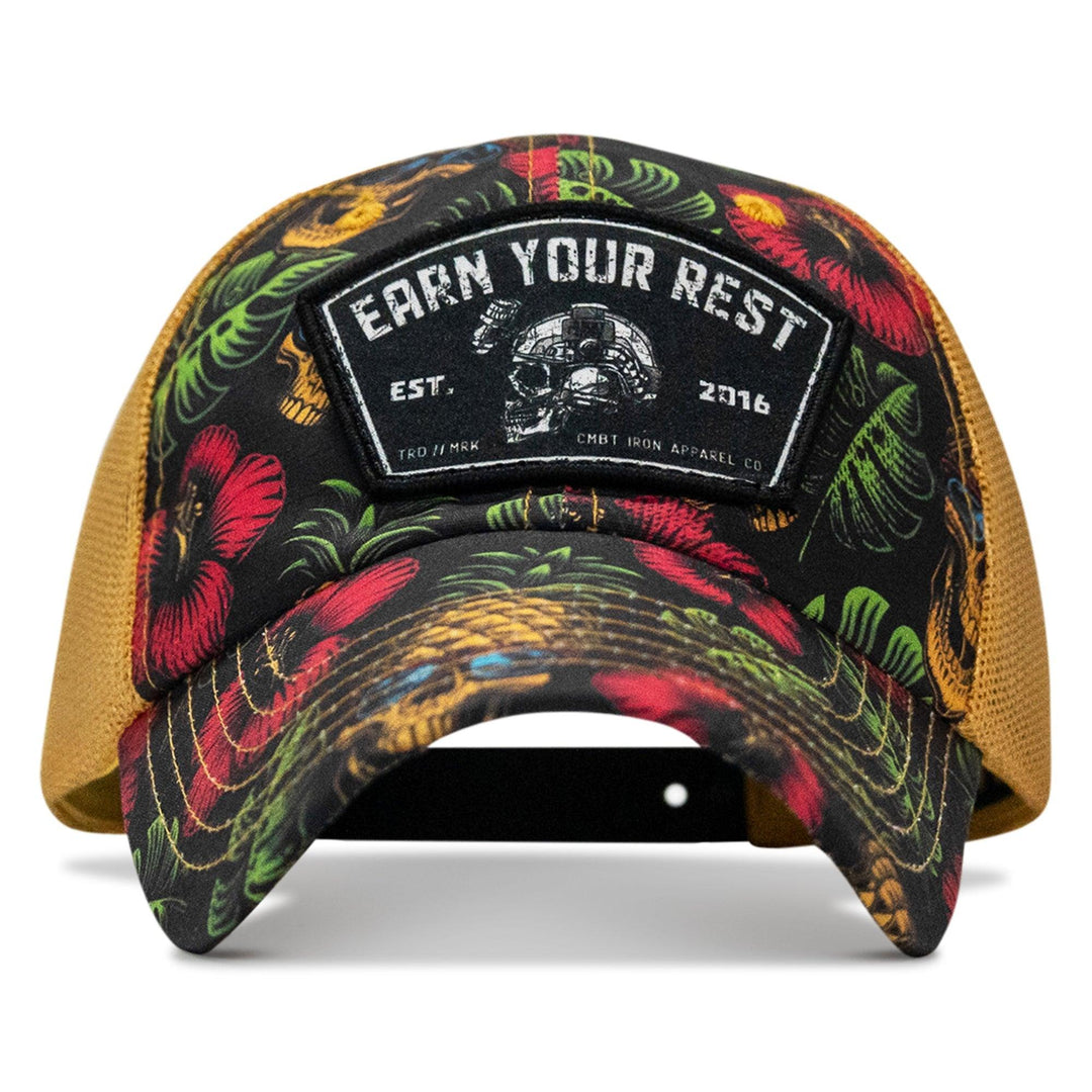 One Revolver Surfboards - Earn Your Rest Patch Tactical Ripstop Mesh Snapback Hat HEADWEAR