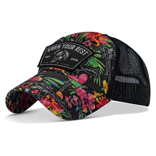 One Revolver Surfboards - Earn Your Rest Patch Tactical Ripstop Mesh Snapback Hat HEADWEAR