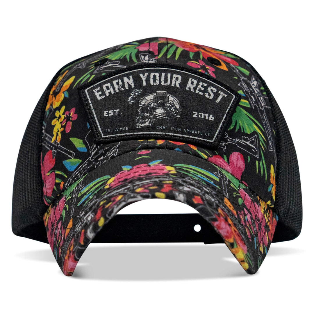 One Revolver Surfboards - Earn Your Rest Patch Tactical Ripstop Mesh Snapback Hat HEADWEAR