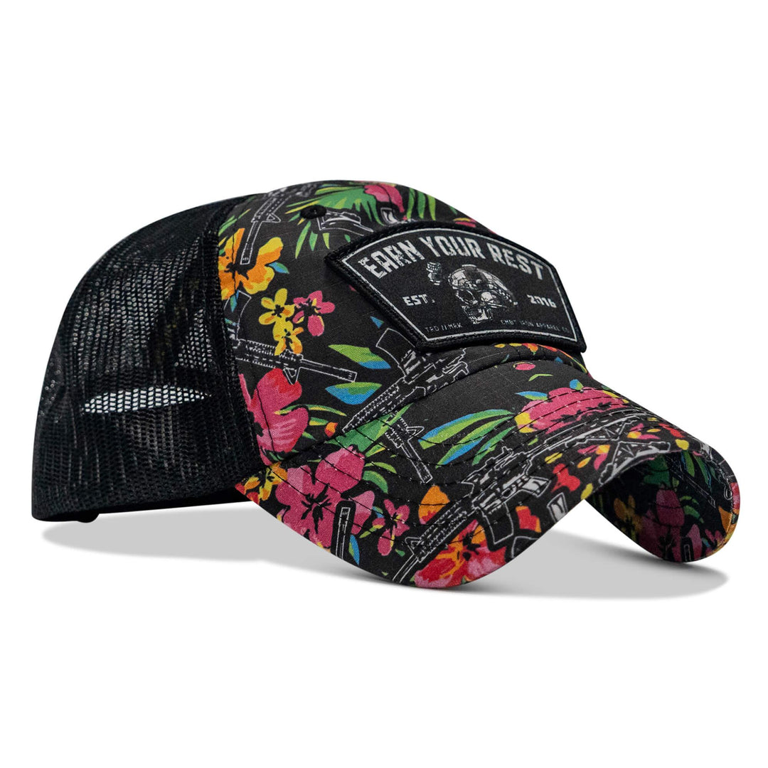 One Revolver Surfboards - Earn Your Rest Patch Tactical Ripstop Mesh Snapback Hat HEADWEAR