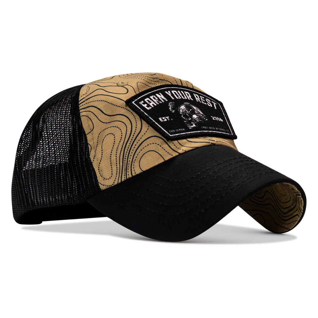 Earn Your Rest Patch Tactical Ripstop Mesh Snapback Hat