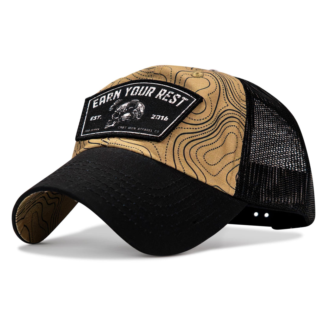Earn Your Rest Patch Tactical Ripstop Mesh Snapback Hat