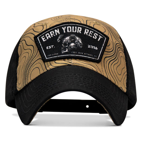 Earn Your Rest Patch Tactical Ripstop Mesh Snapback Hat