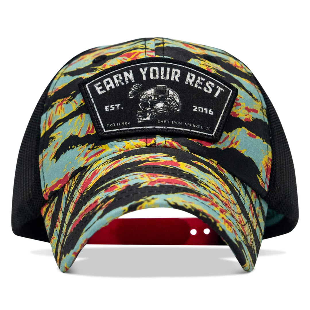 One Revolver Surfboards - Earn Your Rest Patch Tactical Ripstop Mesh Snapback Hat HEADWEAR