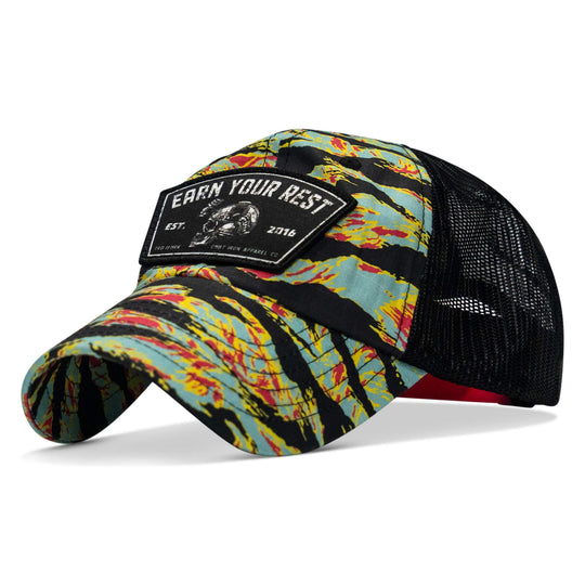 One Revolver Surfboards - Earn Your Rest Patch Tactical Ripstop Mesh Snapback Hat HEADWEAR
