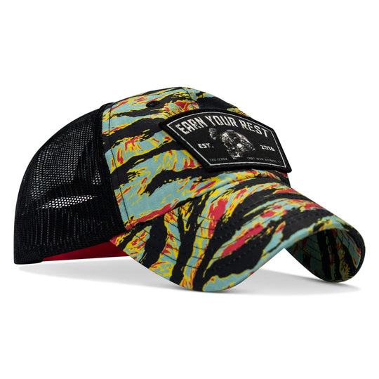 One Revolver Surfboards - Earn Your Rest Patch Tactical Ripstop Mesh Snapback Hat HEADWEAR