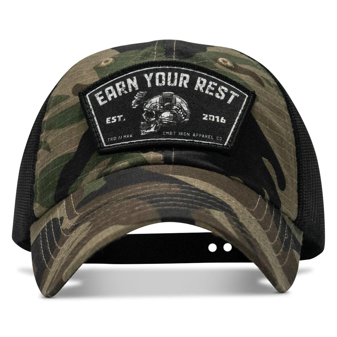 One Revolver Surfboards - Earn Your Rest Patch Tactical Ripstop Mesh Snapback Hat HEADWEAR
