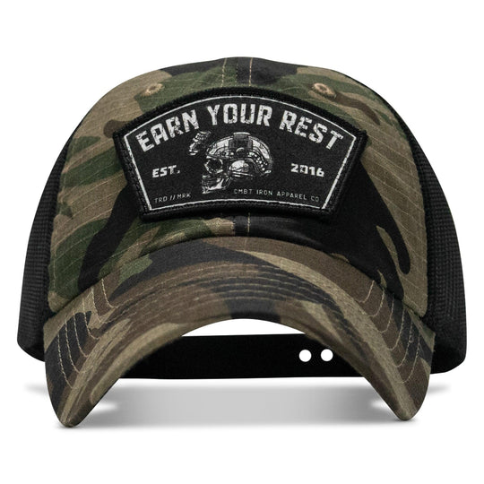 One Revolver Surfboards - Earn Your Rest Patch Tactical Ripstop Mesh Snapback Hat HEADWEAR