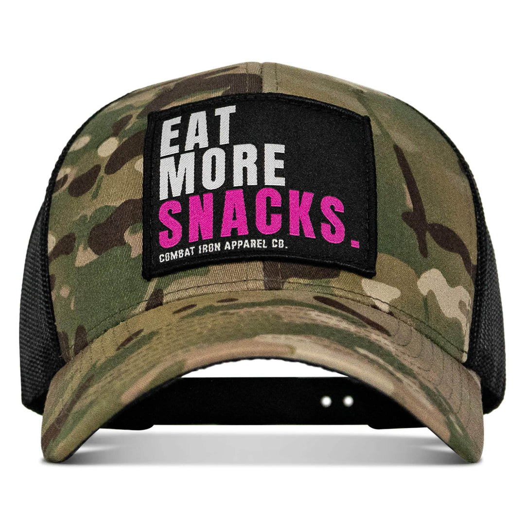 Eat More Snacks Patch Snapback Hat - One Revolver Surfboards