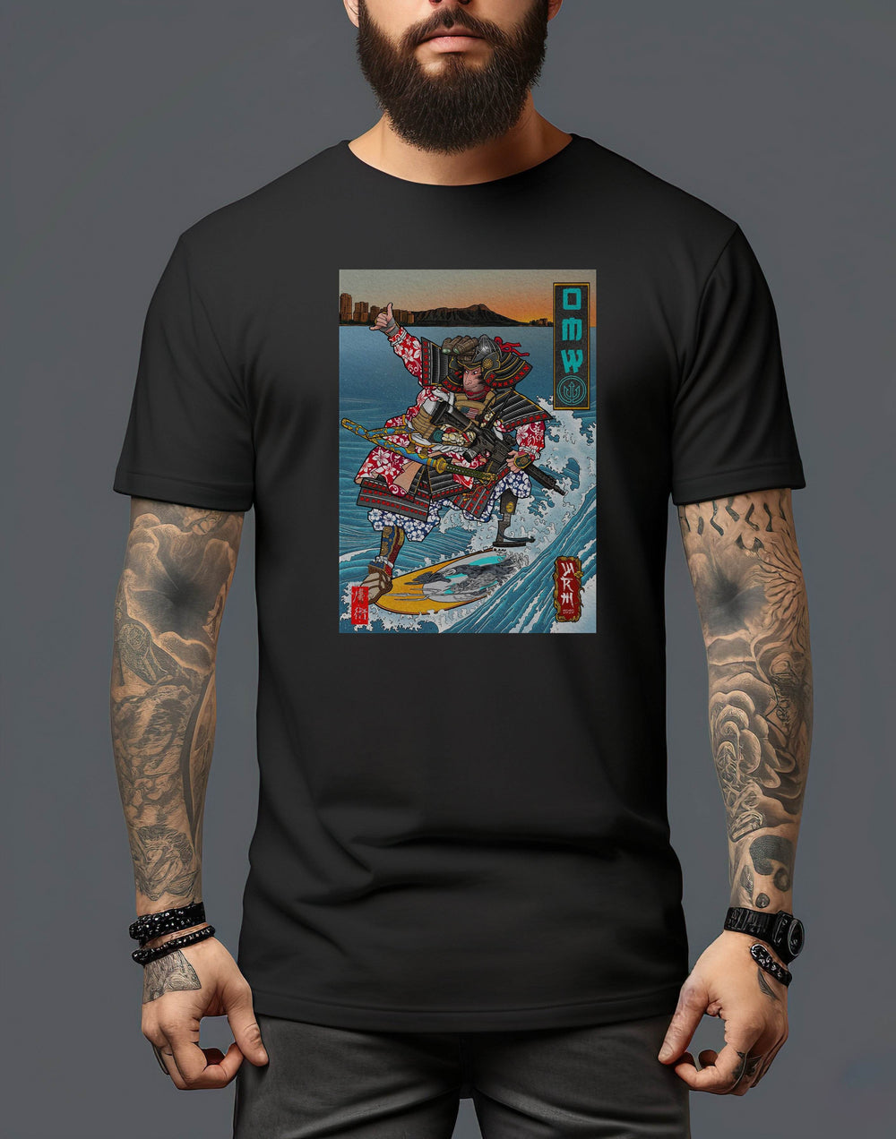 Southside Samurai T-Shirt - One Revolver Surfboards