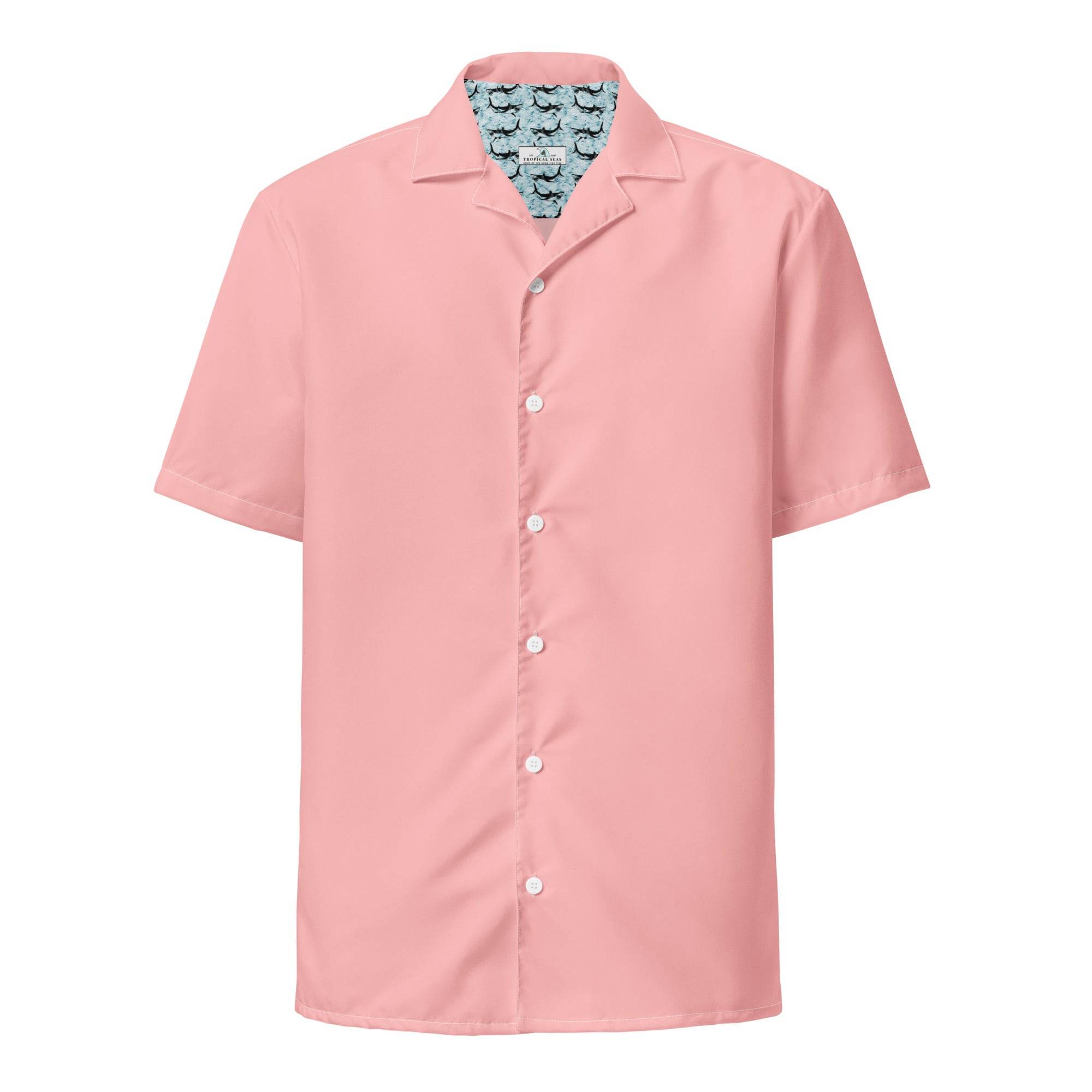 Labelless Coral Pink Button Down Camp Shirt - One Revolver Surfboards