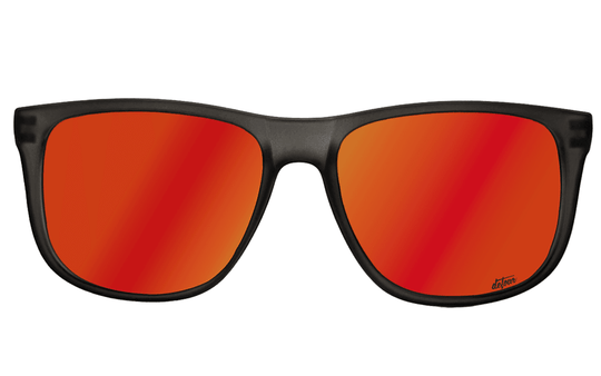 Eminence - Frosted Storm Gray- Red Sunset Lens Polarized - One Revolver Surfboards