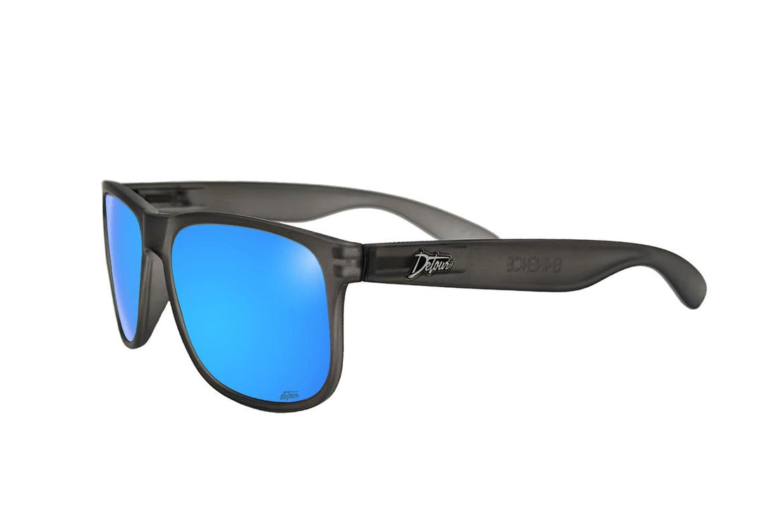One Revolver Surfboards - Eminence - Frosted Storm Gray- Electric Blue Lens Polarized Eminence