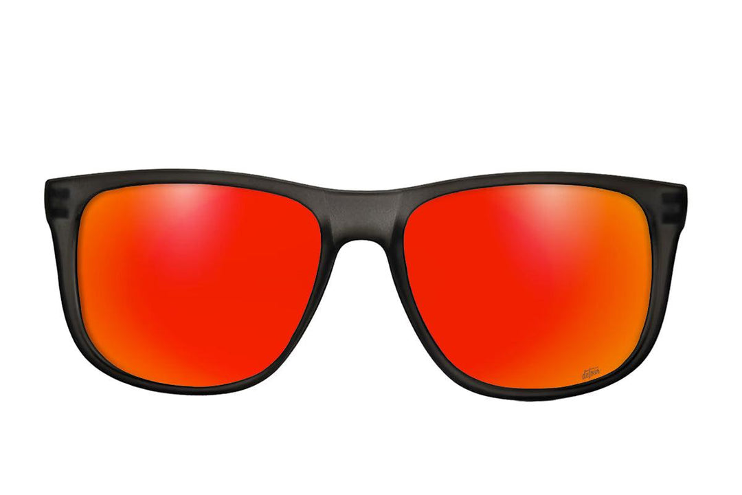 One Revolver Surfboards - Eminence - Frosted Storm Gray- Red Sunset Lens Polarized Eminence