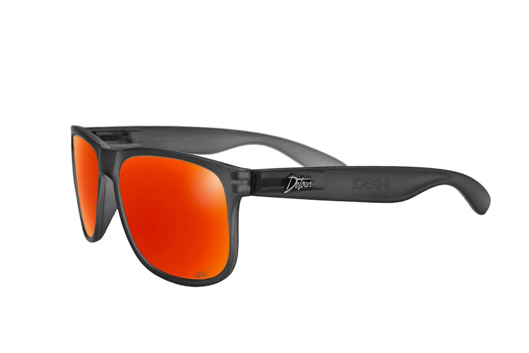 One Revolver Surfboards - Eminence - Frosted Storm Gray- Red Sunset Lens Polarized Eminence