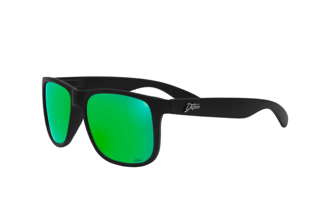 One Revolver Surfboards - Eminence - Matte Black - Green Lens Polarized Eminence