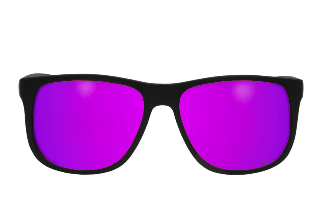 One Revolver Surfboards - Eminence - Matte Black - Purple Polarized Lens Eminence