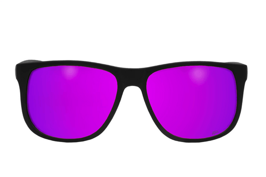 One Revolver Surfboards - Eminence - Matte Black - Purple Polarized Lens Eminence