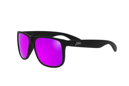One Revolver Surfboards - Eminence - Matte Black - Purple Polarized Lens Eminence