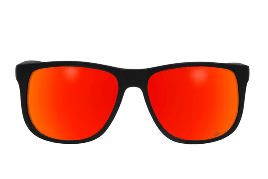 One Revolver Surfboards - Eminence - Matte Black - Red Sunset Lens Polarized Eminence