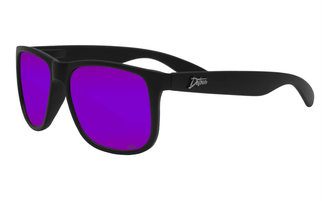 Eminence - Matte Black - Purple Polarized Lens - One Revolver Surfboards