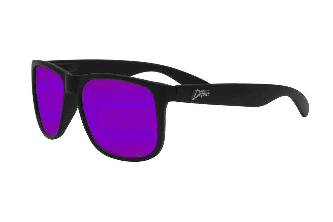 Eminence - Matte Black - Purple Polarized Lens - One Revolver Surfboards