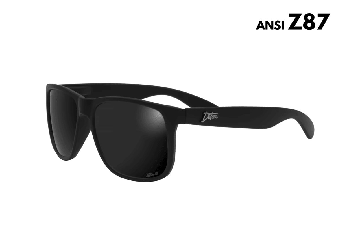One Revolver Surfboards - Eminence - Matte Black - Jet Black Lens- ANSI Z87 Eminence