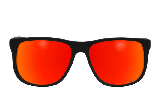 Eminence - Matte Black - Red Sunset Lens Polarized