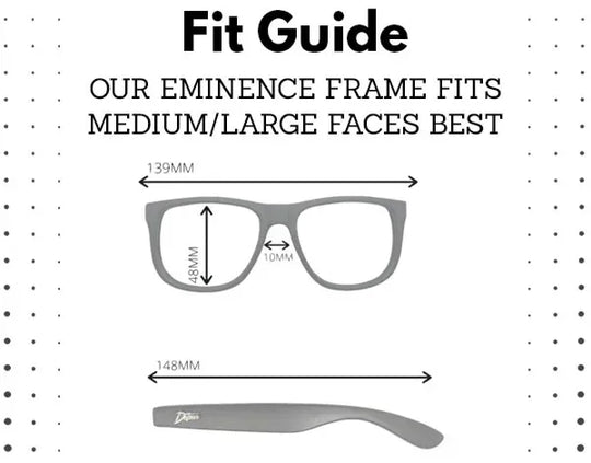 Eminence - Clean Black- Deep Blue Lens Polarized