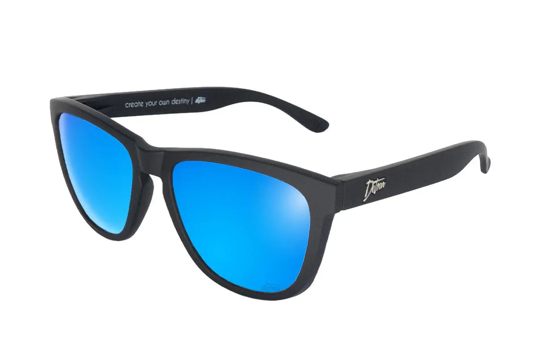 One Revolver Surfboards - Matte Black - Electric Blue Lens Polarized - Essentials Essentials