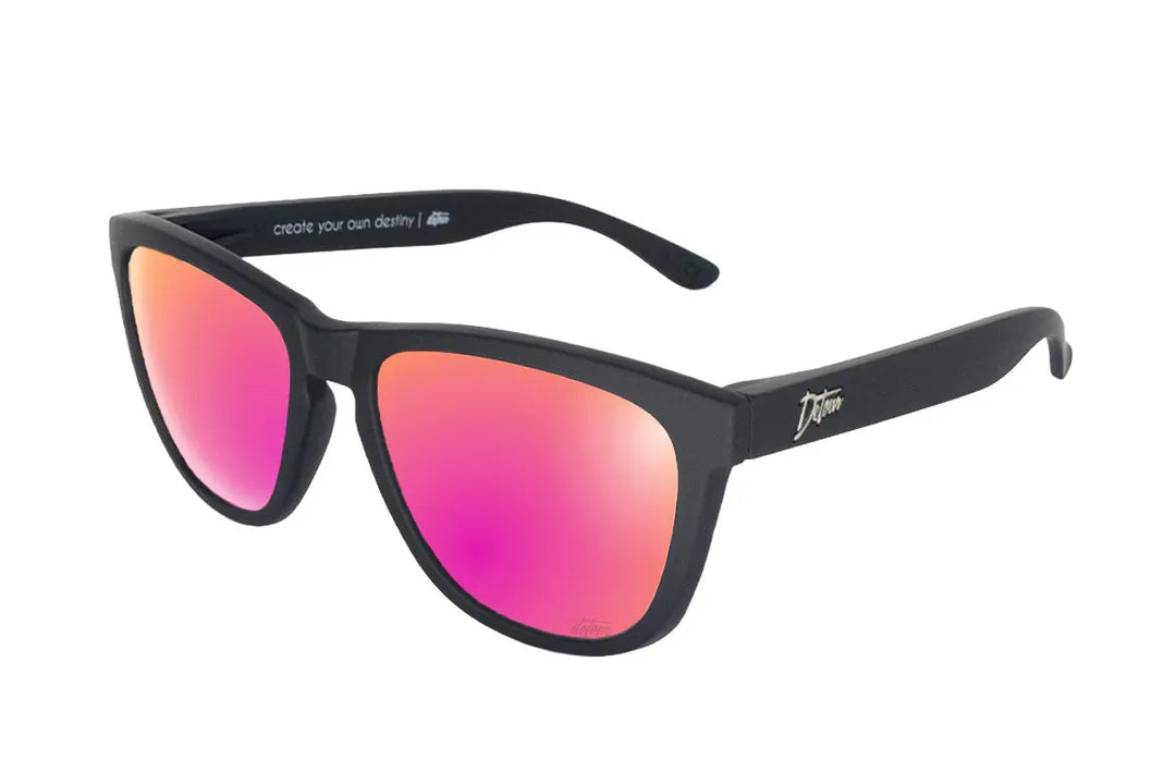 One Revolver Surfboards - Matte Black - Pink Lemonade Lens Polarized - Essentials Essentials